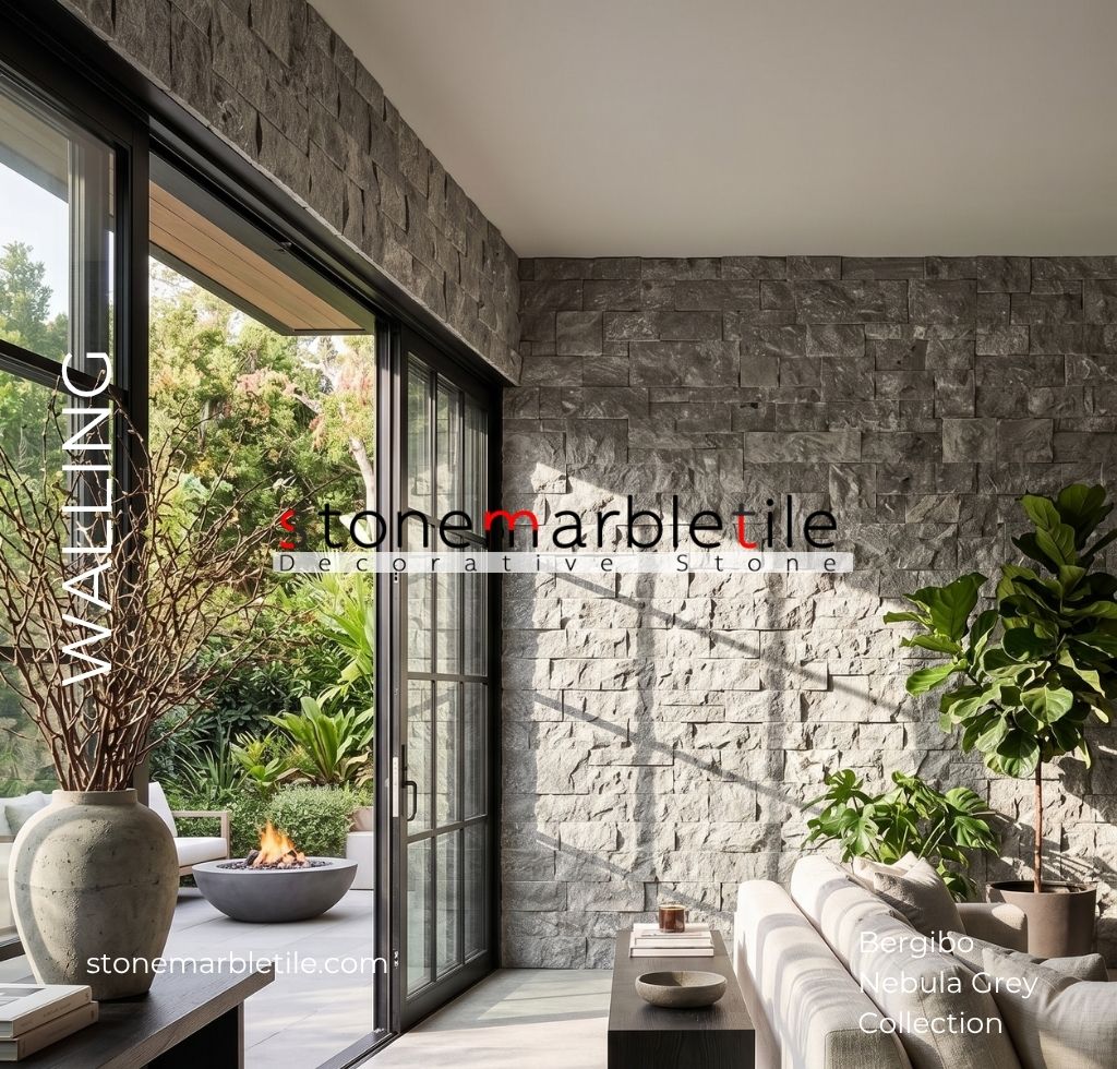 Grey Split Face Decorative Stone