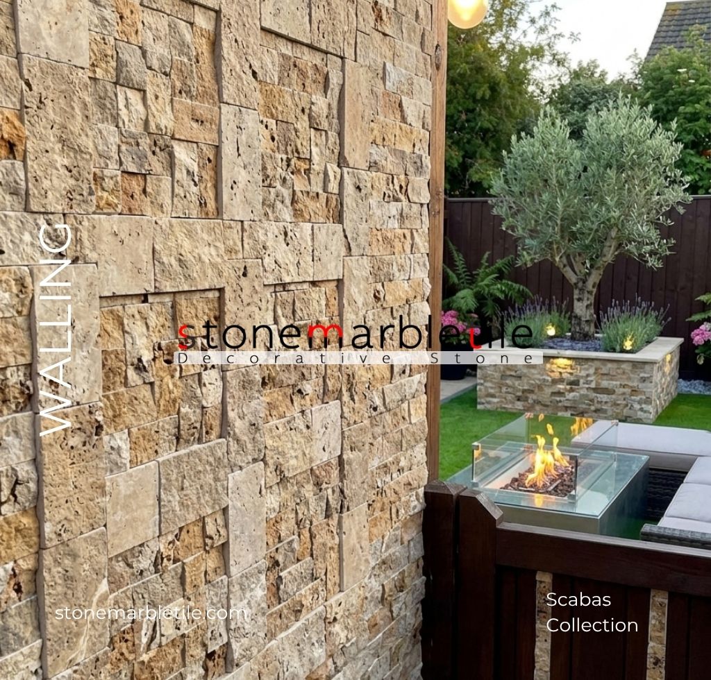 Scabas Travertine Split Face Decorative Stone